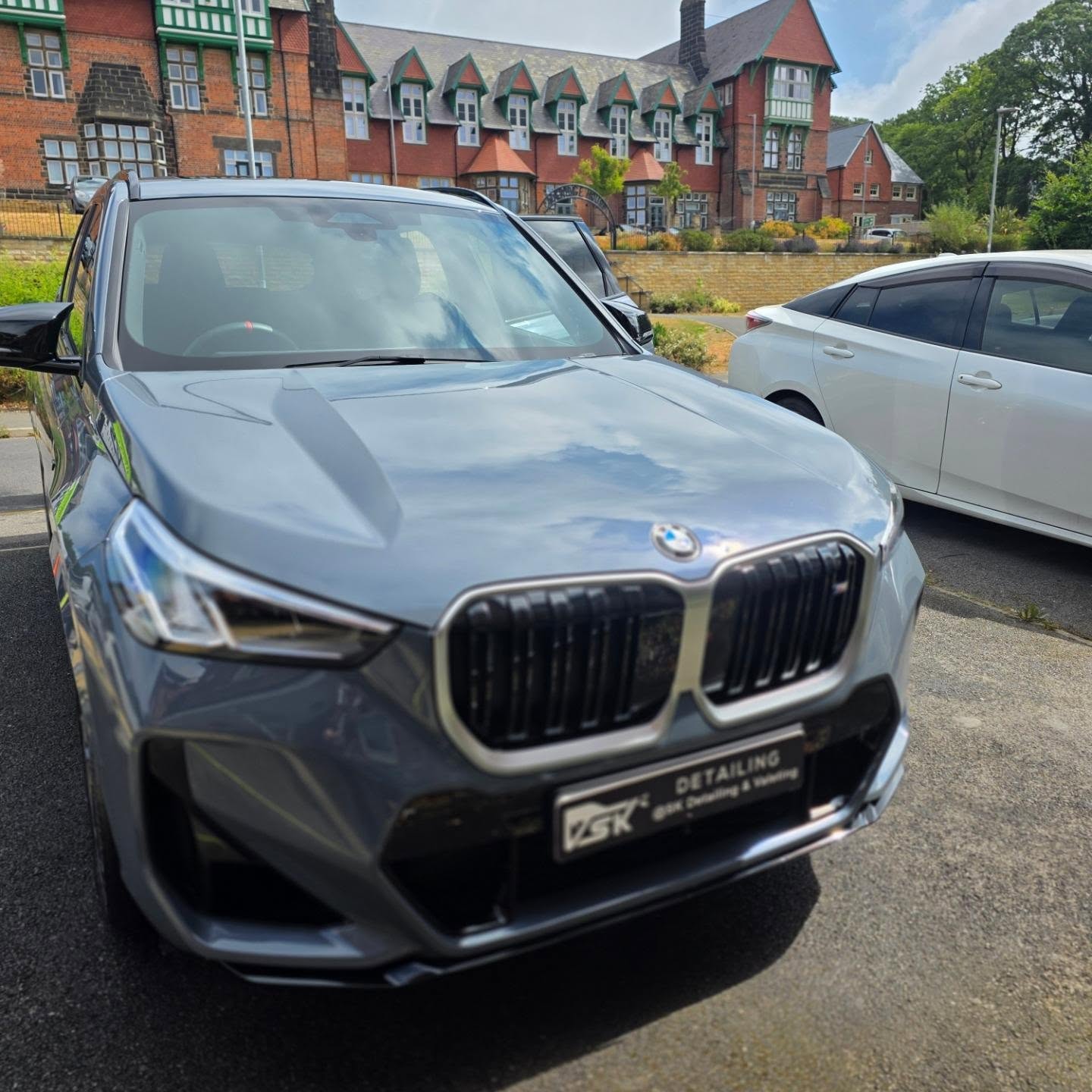 Grey BMW X1 after a full exterior detail