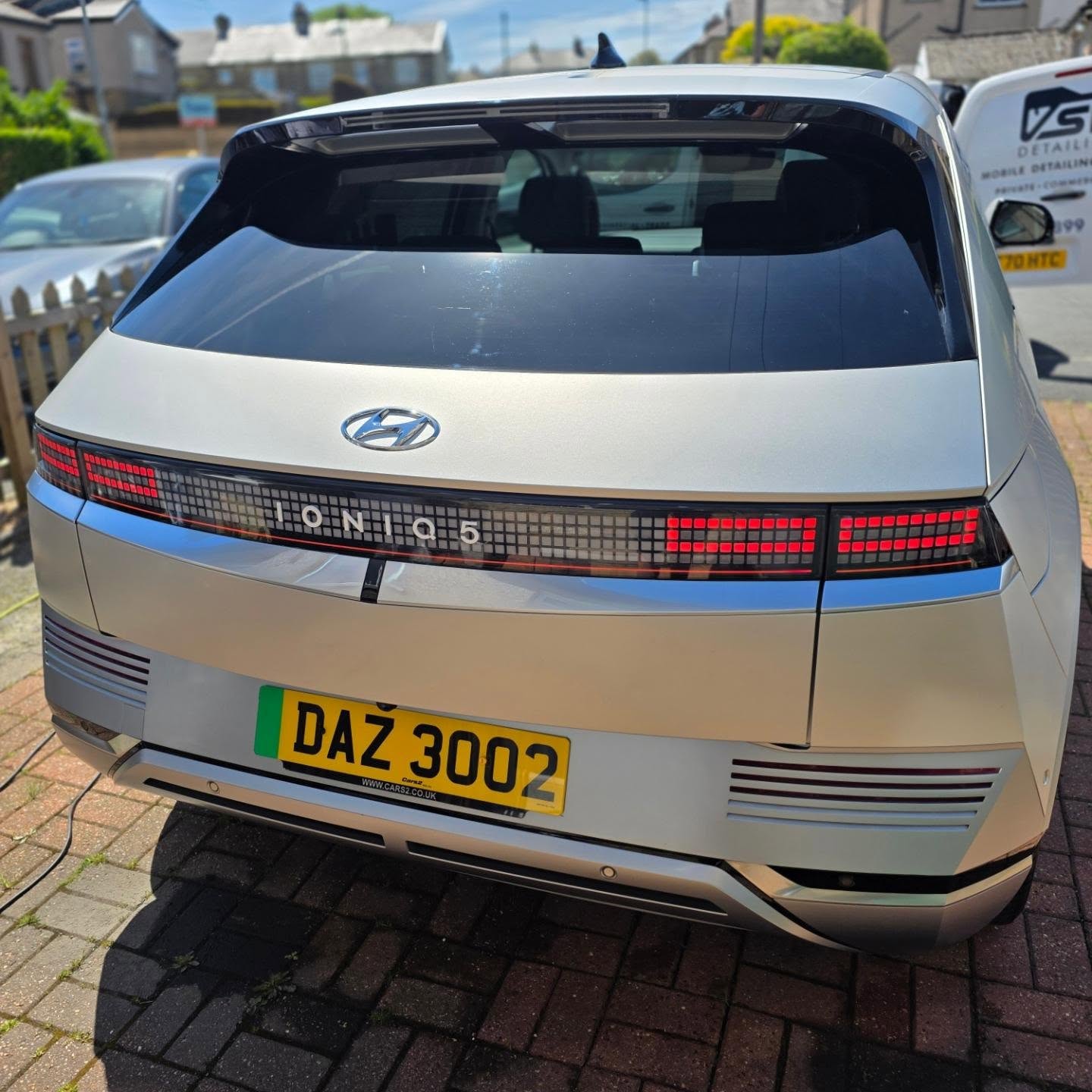 Hyundai Ioniq 5 detailed on a driveway in Leeds